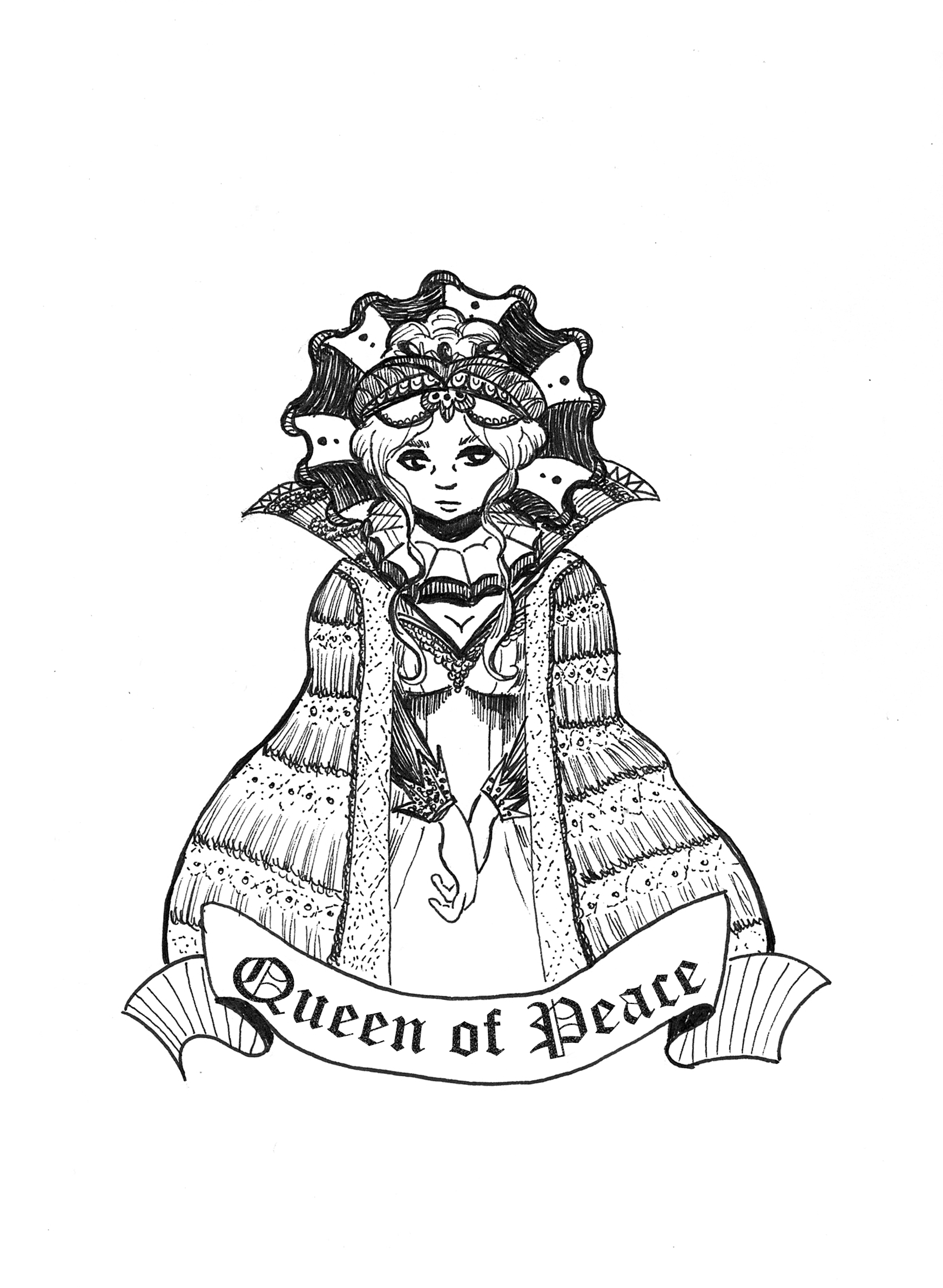 Daily Sketch - Queen of Peace