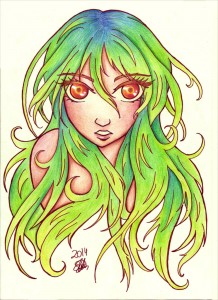 Zielonowłosa by Insha