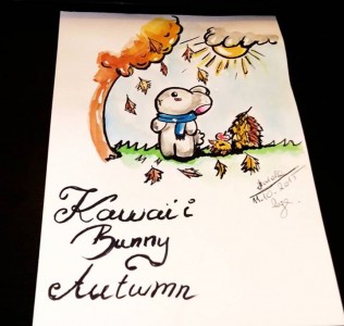 Kawaii Bunny Autumn by kawaiineko1992