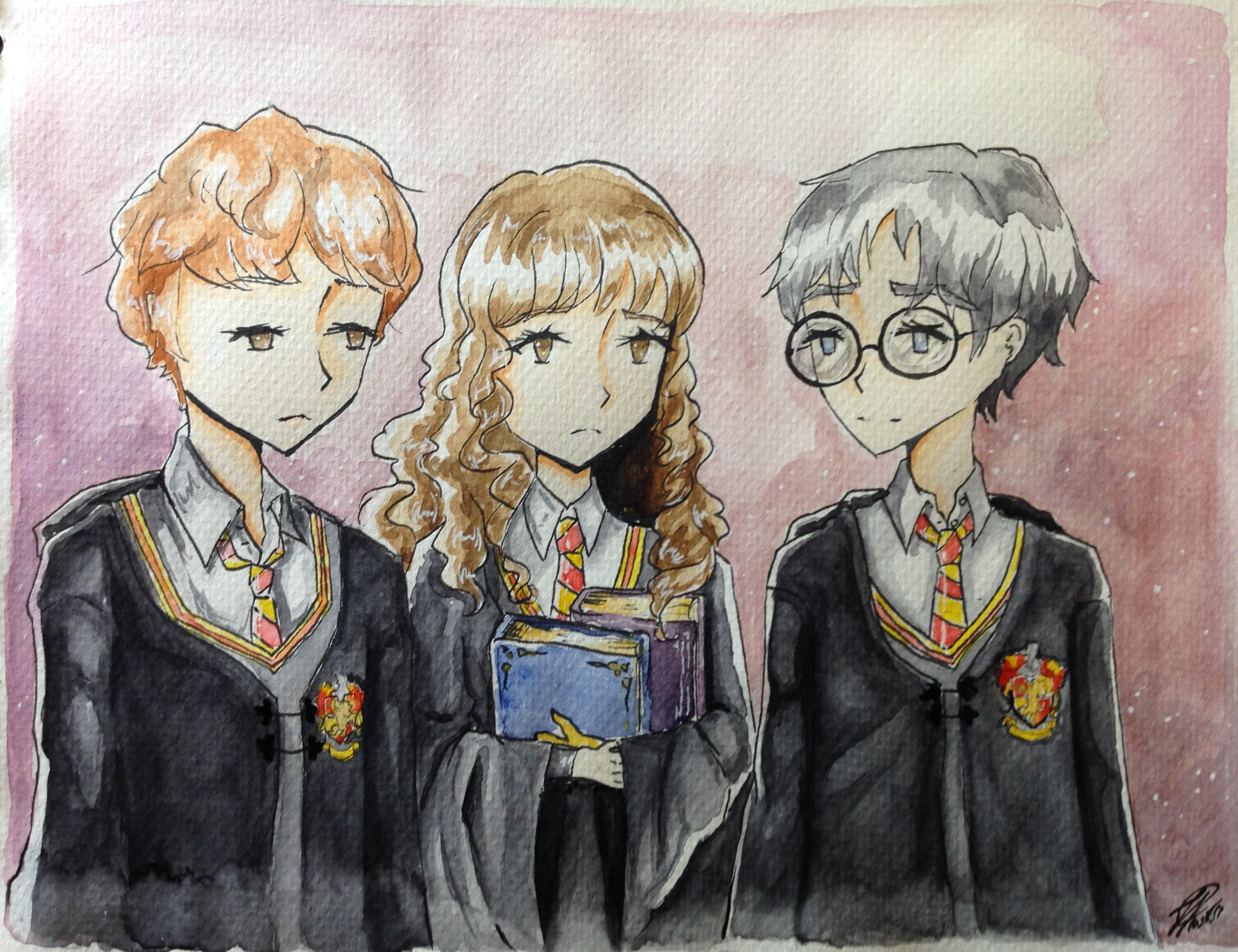 Ron,Hermiona i Harry