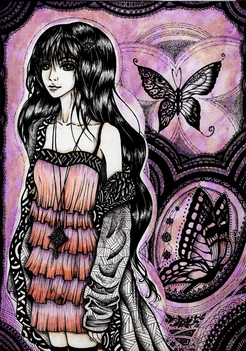Butterfly lady