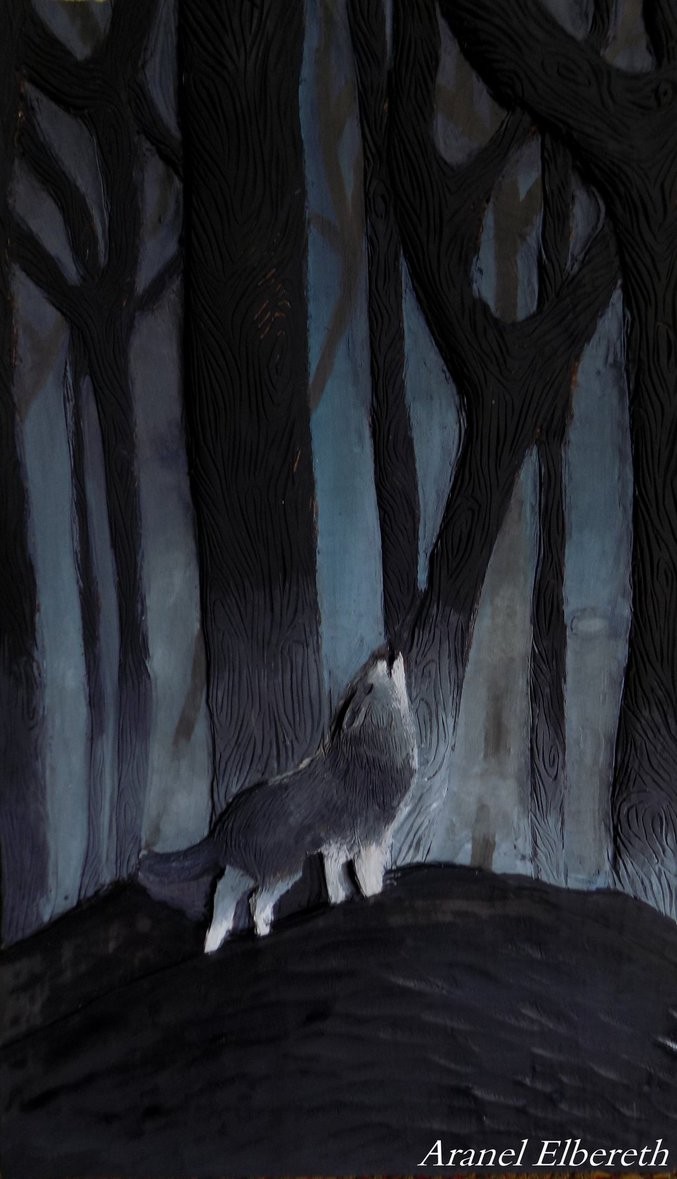 Wilk w lesie