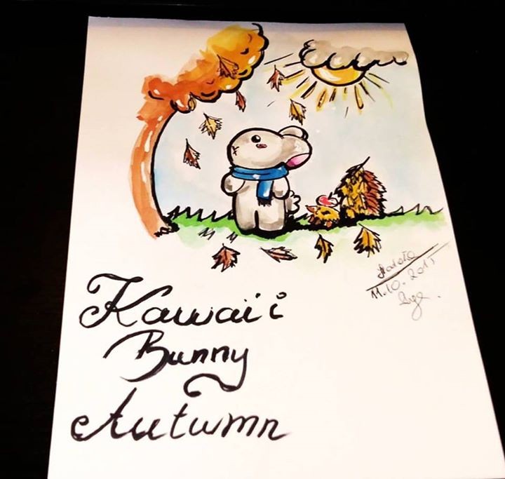Kawaii Bunny Autumn