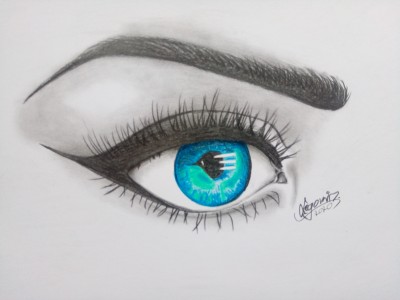 Oko niebieskie rysunek by Matt1987