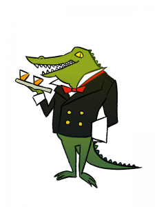 Krokodyli kelner by Piniako