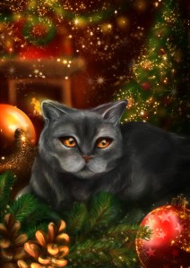 Świąteczny Kot by Kremowkowa