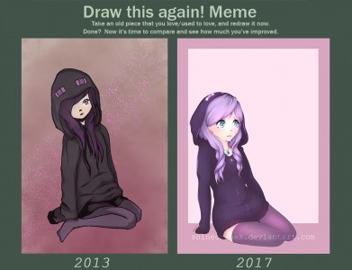 Draw This again Meme - Ender girl 2013 - 2017 by ShineCzanek