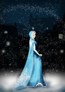 Królowa Śniegu - plakat by laureanne