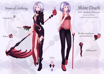 Shine Death - character design by ShineCzanek