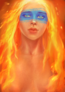 Fire Girl by canitiem