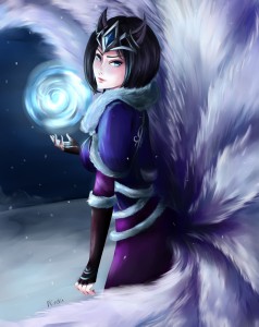 Midnight Ahri - League of Legends by Nindei