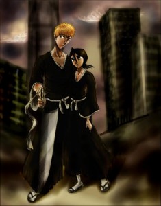 Bleach Ichigo i Rukia by Asa