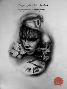 Projekt na zamowienie wzorowane na Proki tattoo by Casprow