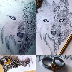 half Wolf Tattoo by Bekardixx