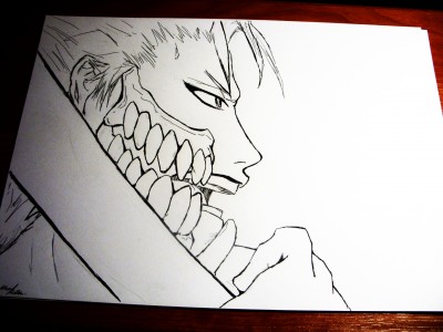 Grimmjow lineart by Mars