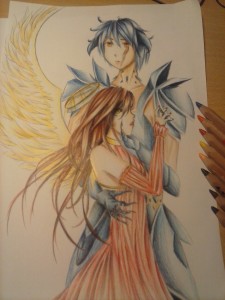 Anioł i demon - kolor by Sheeru
