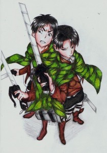 Levi and Eren by MomoChan