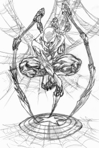 spiderman (szkic) by cherry