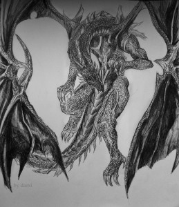 Flying dragon by Darxi12