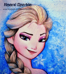Queen  Elsa Frozen by noemisparkle