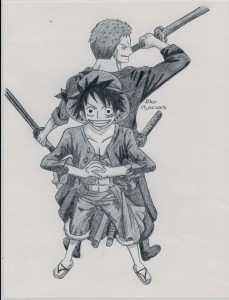 Luffy i Zoro by lileodark