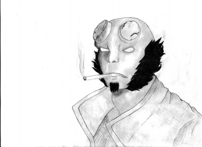 Hellboy by Bishuun