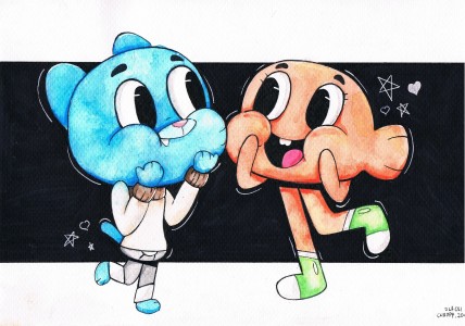 Gumball and Darwin by chappy395