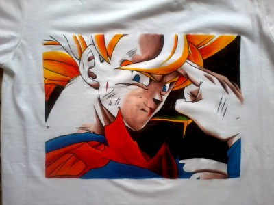 Goku ssj - koszulka by Madlen
